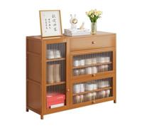 Meuble de rangement à chaussures moderne pour 15 à 28 paires, organiseur de chaussures d'entrée mince avec portes en acrylique, organiseur de chaussures autonome en bambou avec tiroir, gain de place,