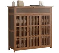 Meuble de rangement à chaussures - Organiseur en bois de grande capacité pour la maison, le couloir, l'entrée, le balcon - Design minimaliste peu encombrant pour une vie organisée