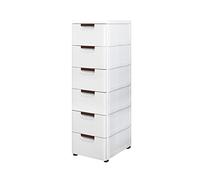 Meuble de rangement à tiroirs étroits de 30 cm de large - Blanc - Design nizer fin pour économiser de l'espace - Parfait pour les petits espaces et la maison