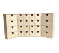 Artemio Calendrier de l'Avent 14002225 à décorer Triptique bois 55 x 6,5 x 28 cm