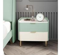 Meuble de rangement avec double tiroirs et pieds fuselés Idéal pour les petits espaces dans la chambre ou le salon Meuble compact et élégant (taille : 25 x 40 x 48 cm Couleur : Style15)