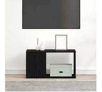 Meuble de rangement/Bibliothèque contemporain, Meuble TV chêne noir 60x24x32 cm, bois d'ingénierie（2507070）ZKY