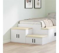 Meuble de rangement Blanc 103x41x40 cm en panneaux de particules Blanc G