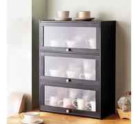 Meuble de rangement Buffet Bibliothèque - Vitrine multicouche avec grande capacité pour cuisine, salle à manger, salon