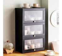 Meuble de rangement Buffet Bibliothèque - Vitrine multicouche avec grande capacité pour cuisine, salle à manger, salon