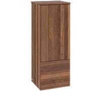 Meuble de rangement central Villeroy und Boch L44000HM avec éclairage, 41,4 x 103,9 x 35,6 cm, plan de toilette laqué, couleur noyer chaud