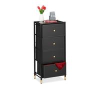 Meuble de rangement commode moderne armoire à tiroirs buffet décoratif 4 tiroirs