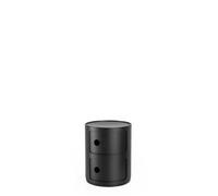Meuble de rangement Componibili - Kartell - Recycled Noir Mat - 2 Tiroirs coulissants