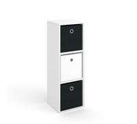 Meuble de rangement cube Hylda 28.4x82.8cm Blanc Vicco 29936