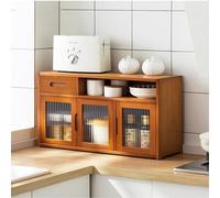 Meuble de rangement de cuisine avec étagère multicouche pour épices et vaisselle, 42 x 23 x 48 cm, plan de travail élégant pour une vie sans encombrement