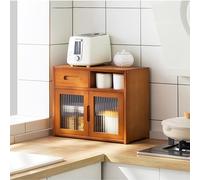 Meuble de rangement de cuisine avec étagère multicouche pour épices et vaisselle, 42 x 23 x 48 cm, plan de travail élégant pour une vie sans encombrement