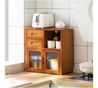 Meuble de rangement de cuisine avec étagère multicouche pour épices et vaisselle, 42 x 23 x 48 cm, plan de travail élégant pour une vie sans encombrement