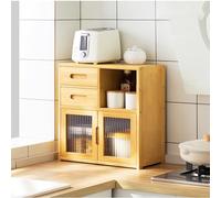 Meuble de rangement de cuisine avec étagère multicouche pour épices et vaisselle, 42 x 23 x 48 cm, plan de travail élégant pour une vie sans encombrement