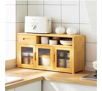 Meuble de rangement de cuisine multifonction avec comptoir et étagère à épices 62 x 23 x 48 cm