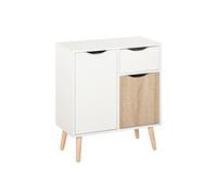 HOMCOM - meuble de rangement - Bois - 60x30x72cm - Blanc