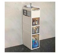 Meuble de Rangement empilable à 2, 3 ou 4 Niveaux pour Salle de Bain, buanderie et Petits espaces. Étagère d'angle étroite pour Ranger Les espaces vides.(4-Tiers)
