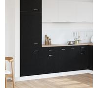 Meuble de cuisine - Chêne noir - 50x46x81,5 cm - Finition mat - 1 porte