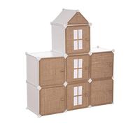 Atmosphera Rangement enfant «Château» jute 95x109 cm