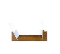 Meuble de rangement Enova Hifi VR 40 WP Bois et Transparent pour disques vinyle Vinyle