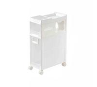 Meuble de rangement étroit pour salle de bain - Armoire mobile mince avec grande capacité pour cuisine, salle de bain, buanderie - Design robuste, pas facile à incliner ou à déformer