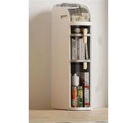 Meuble de rangement étroit pour salle de bain avec tiroirs transparents et boîte à mouchoirs 7,1 pouces, organiseur fin en plastique étanche, casier mobile, unité d'angle latérale pour cuisine, idée