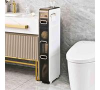 Meuble de rangement fin et multifonctionnel pour salle de bain avec roulettes, organiseur pour l'hygiène, facile à déplacer, idéal pour la salle de bain et la cuisine