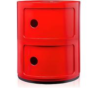Meuble de rangement - KARTELL - Componibili - 2 tiroirs - Rouge