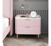 Meuble de rangement moderne avec deux tiroirs et pieds fuselés, idéal pour les petits espaces dans la chambre ou le salon, table de chevet élégante pour décoration de chambre à coucher, 40 x 40 x 48