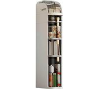 Meuble de Rangement Moderne Blanc pour Salle de Bain, Chariot à 5 tiroirs pour Cuisine, Salon, Chambre d'enfant, Bureau, Coin Gain de Place (18 cm de Large)