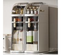 Meuble de rangement multifonction à 3 niveaux pour cuisine, salon, chambre d'enfant, bureau, chariot sur pied avec roulettes, design élégant et peu encombrant