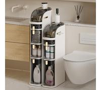 Meuble de rangement multifonction à 5 couches pour salle de bain, cuisine, salon, chambre d'enfant et bureau avec chariot à roulettes, design peu encombrant