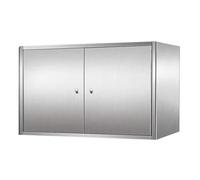 Meuble de Rangement Mural en Acier Inoxydable, Buffet de Mur d'armoire de Garde-Manger de Nourriture d'armoire de Cuisine, Armoire à Pharmacie de Salle de Bain