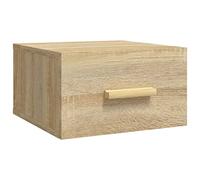 Meuble de rangement mural en chêne Sonoma - 35 x 35 x 20 cm - Économie d'espace - Élégant - Organiseur pour la maison, le bureau ou la salle de bain - Design moderne - Installation facile - Matériau