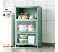 Meuble de rangement mural étroit pour cuisine - Buffet élégant pour vin et thé - Design compact - 60 x 32 x 140 cm - Idéal pour les petits espaces et les maisons modernes