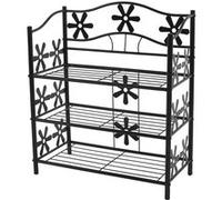 Étagère / Meuble De Rangement / Range-Chaussures / Bibliothèque Genève, Métal 3 Tablettes, H=70cm Multicolore