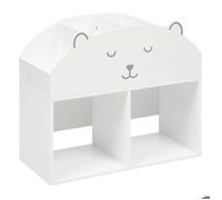 Meuble de rangement ourson en bois 56x30cm blanc - Atmosphera Créateur d'intérieur