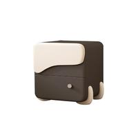 Meuble de Rangement Polyvalent, Table de Chevet avec Deux tiroirs, Structure en Bois avec poignées en métal, idéal for Les Chambres, Les Chambres d'enfants et Les pièces à Vivre.(B,50CM(19.69IN))