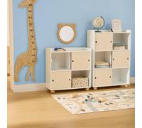 Meuble de rangement portes coulissantes - bouli beige TU