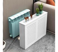 Meuble de rangement pour cache-radiateur - Bouclier chauffant décoratif moderne avec installation sans perforation - Solution de rangement fonctionnelle pour une meilleure efficacité de l'espace