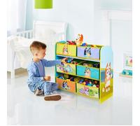 Meuble de rangement pour chambre d’enfant avec 6 bacs BLUEY