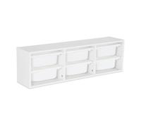 sweeek - Meuble de Rangement pour Enfant. Blanc. 6 bacs en Plastique
