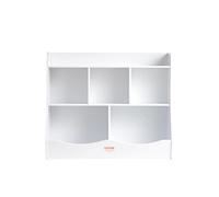 VEVOR Meuble de Rangement pour Enfants 3 Niveaux, Bibliothèque à 5 Cases, Étagère de Rangement en Bois Blanc, Organisateur des Jouets Livres pour Maison Salle de Classe Garderie École Maternelle