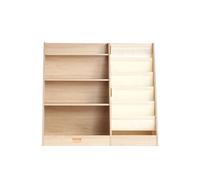 VEVOR Bibliothèque pour Enfants 4 Niveaux, Meuble de Rangement 10 Compartiments au Total, Étagère de Rangement pour Livres et Jouets, pour Chambre d'enfant, Salle de Jeux, Jardin d'enfants, Crèche