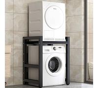 Meuble de rangement pour machine à laver à tambour - Kit d'empilage pour machine à laver et sèche-linge - Étagère de rangement pour machine à laver - capacité de charge de 300 kg