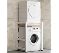 Meuble de rangement pour machine à laver à tambour - Kit d'empilage pour machine à laver et sèche-linge - Étagère de rangement pour machine à laver - capacité de charge de 300 kg
