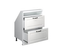 Vicco Meuble de Rangement sous Pente Rion, Blanc Campagne/Blanc