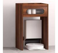 Meuble de rangement sous vide avec tiroir, design moderne multifonction, panneau supérieur extractible, bord anti-chute, 3 couleurs disponibles,