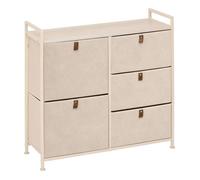 Meuble de rangement Tissa 5 tiroirs beige - 5 five simply smart