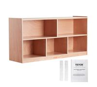 VEVOR Meuble de Rangement pour Enfants 2 Niveaux, Bibliothèque à 5 Cases, Étagère de Rangement pour Enfants Mobile, Organisateur des Jouets Livres pour Maison Salle de Classe Garderie École Maternelle