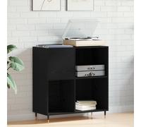 Meuble De Rangement Vidaxl Noir Chêne 84,5x38x89 Cm Bois D'ingénierie Noir